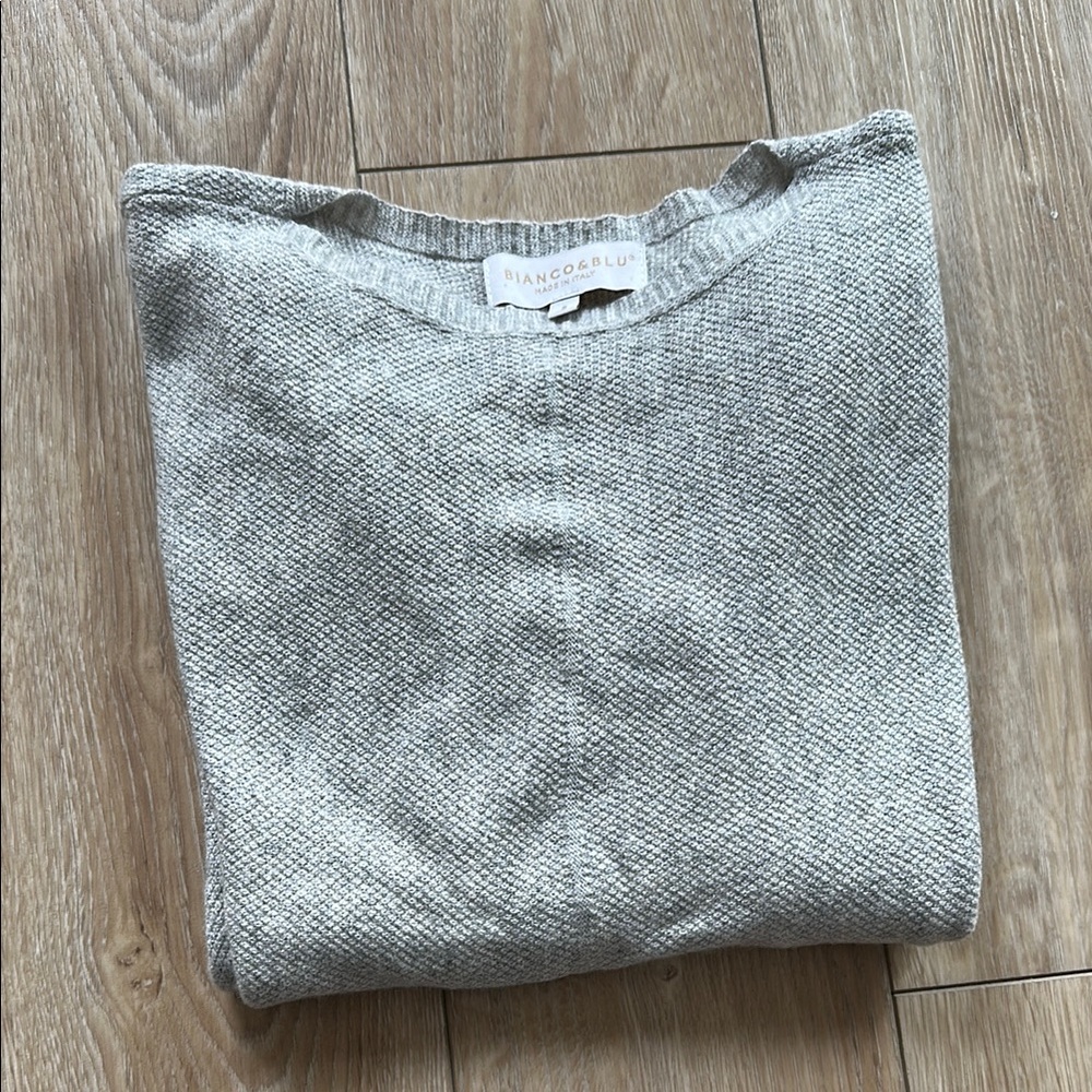 Bianco & Blu Sweater Marino Wool Blend Made in Italy Womens Size Small